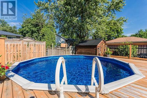 25 Antrim Crescent, London, ON - Outdoor With Above Ground Pool With Backyard
