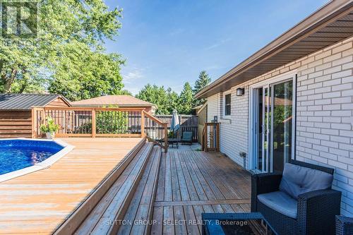 25 Antrim Crescent, London, ON - Outdoor With Above Ground Pool With Deck Patio Veranda With Exterior