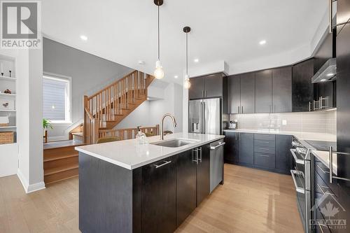 296 Squadron Crescent, Ottawa, ON - Indoor Photo Showing Kitchen With Double Sink With Upgraded Kitchen