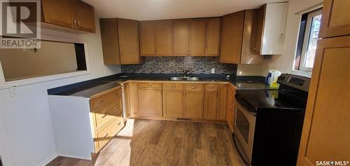 109 Cairo Street, Wolseley, SK - Indoor Photo Showing Kitchen With Double Sink