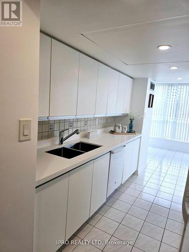 306 - 5 Rowntree Road S, Toronto, ON - Indoor Photo Showing Kitchen With Double Sink