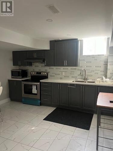 Bsmt - 12 Yellowknife Road, Brampton, ON - Indoor Photo Showing Kitchen With Double Sink