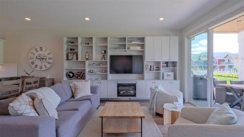 8-3750 West Bay Road, West Kelowna, BC - Indoor Photo Showing Living Room With Fireplace