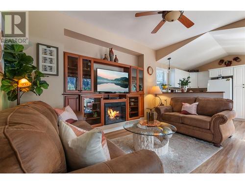 4354 Hwy 3 Highway Unit# 12 Lot# 2, Keremeos, BC - Indoor Photo Showing Living Room With Fireplace