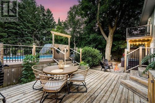 221 Jane Street, Clearview (Stayner), ON - Outdoor With Above Ground Pool With Deck Patio Veranda With Exterior