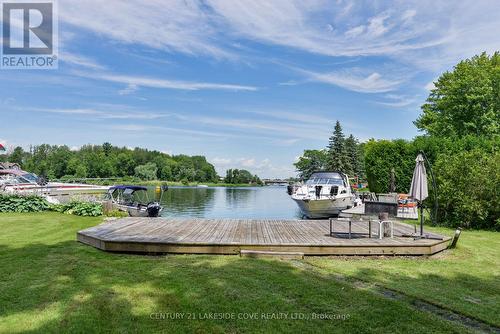 13 Old Indian Trail N, Ramara (Brechin), ON - Outdoor With Body Of Water With Deck Patio Veranda With View