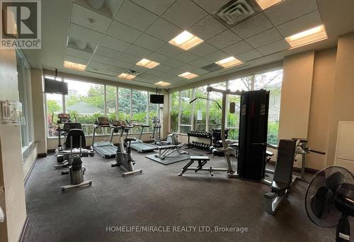 802 - 3525 Kariya Drive, Mississauga, ON - Indoor Photo Showing Gym Room