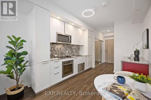 303 - 75 Canterbury Place, Toronto (Newtonbrook West), ON - Indoor Photo Showing Kitchen With Upgraded Kitchen