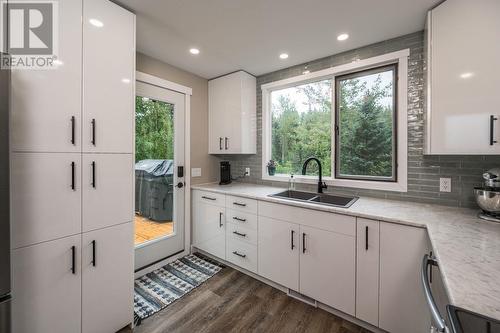 26455 N Ness Lake Road, Prince George, BC - Indoor Photo Showing Kitchen With Double Sink