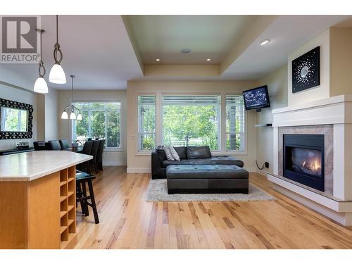 13079 Staccato Drive, Lake Country, BC - Indoor Photo Showing Living Room With Fireplace