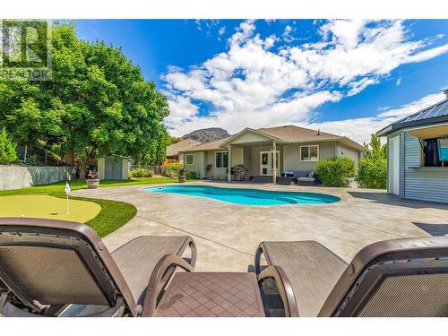 1492 Longley Crescent, Kelowna, BC - Outdoor With In Ground Pool With Backyard With Exterior