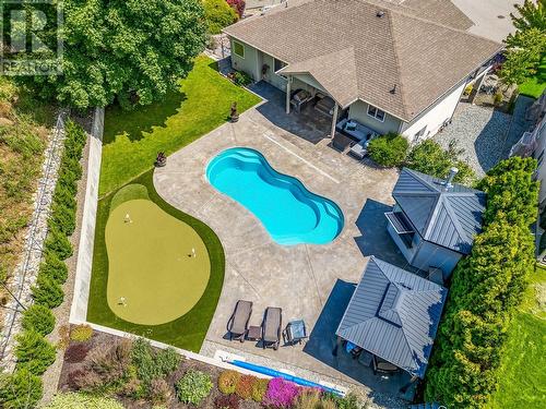 1492 Longley Crescent, Kelowna, BC - Outdoor With In Ground Pool With Deck Patio Veranda