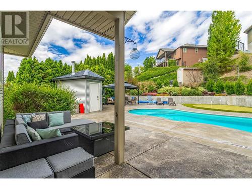 1492 Longley Crescent, Kelowna, BC - Outdoor With In Ground Pool With Deck Patio Veranda With Exterior