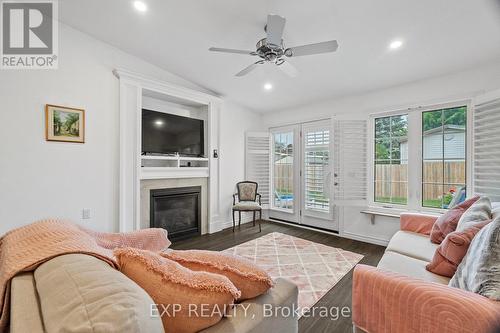 18 Devon Drive, South Huron (Exeter), ON - Indoor Photo Showing Living Room With Fireplace