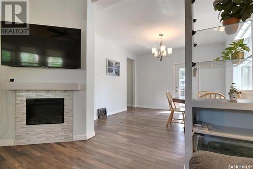 1159 Alder Avenue, Moose Jaw, SK - Indoor Photo Showing Living Room With Fireplace