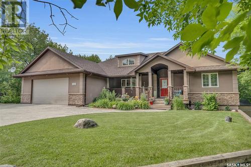 228 Woodland Avenue, Buena Vista, SK - Outdoor With Deck Patio Veranda With Facade