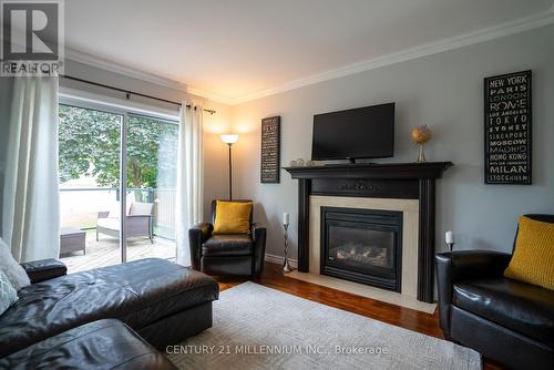9 Whitehorn Crescent, Barrie, ON - Indoor Photo Showing Living Room With Fireplace