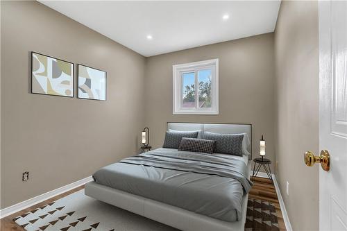 2nd Bedroom Virtually Stagged - 5763 Hemlock Street, Niagara Falls, ON - Indoor Photo Showing Bedroom