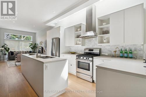 31 Springhurst Avenue, Toronto, ON - Indoor Photo Showing Kitchen With Double Sink With Upgraded Kitchen