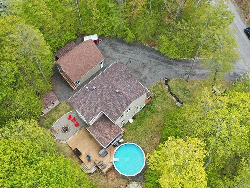 Aerial photo - 9 155E Avenue, Saint-Hippolyte, QC - Outdoor With Above Ground Pool With View