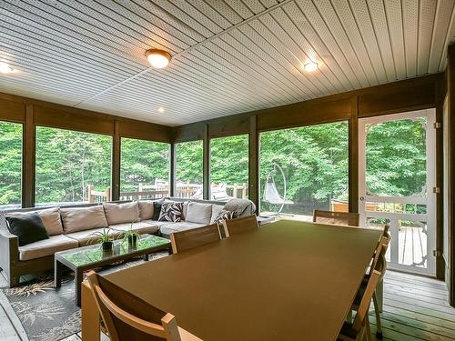 Veranda - 9 155E Avenue, Saint-Hippolyte, QC -  Photo Showing Dining Room