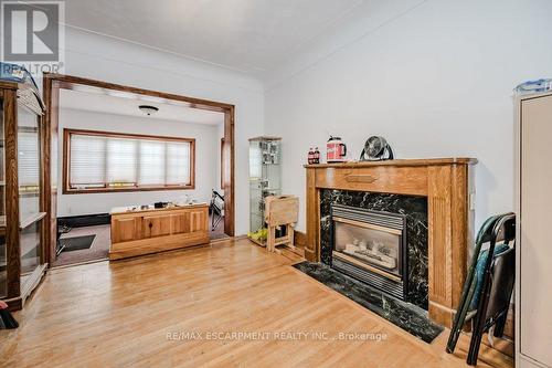 53 Rosslyn Avenue, Hamilton, ON - Indoor Photo Showing Living Room With Fireplace