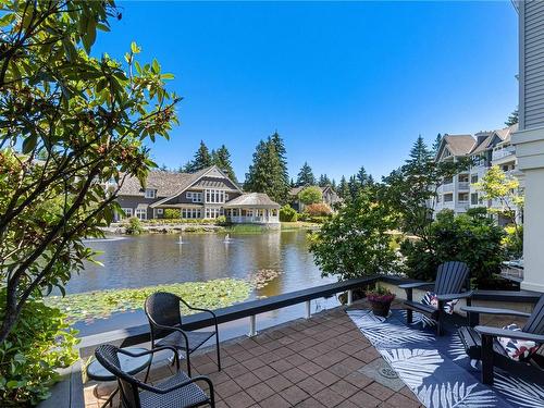 105-5650 Edgewater Lane, Nanaimo, BC - Outdoor With Body Of Water With Deck Patio Veranda