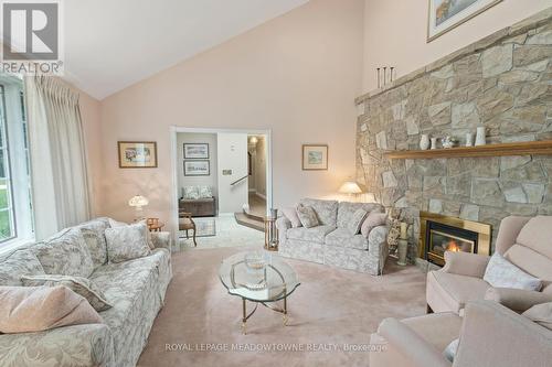 34 Pine Ridge Road, Erin, ON - Indoor Photo Showing Living Room With Fireplace