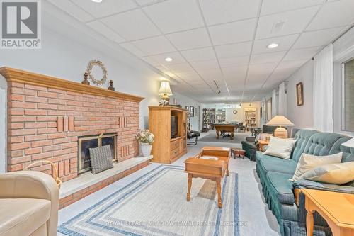 34 Pine Ridge Road, Erin, ON - Indoor Photo Showing Living Room With Fireplace