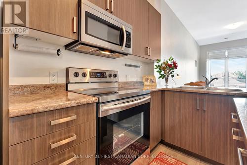 221B - 85 Morrell Street, Brantford, ON - Indoor Photo Showing Kitchen With Double Sink