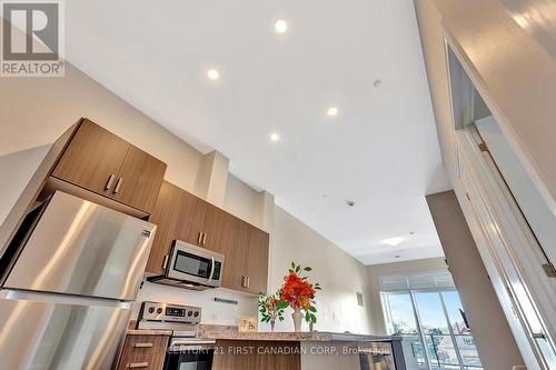 221B - 85 Morrell Street, Brantford, ON - Indoor Photo Showing Kitchen With Stainless Steel Kitchen