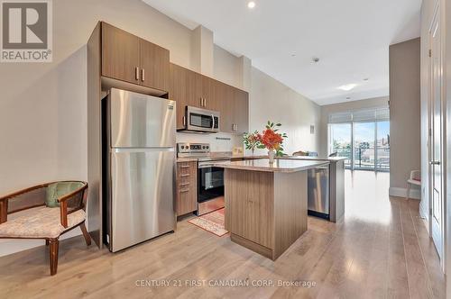 221B - 85 Morrell Street, Brantford, ON - Indoor Photo Showing Kitchen With Stainless Steel Kitchen