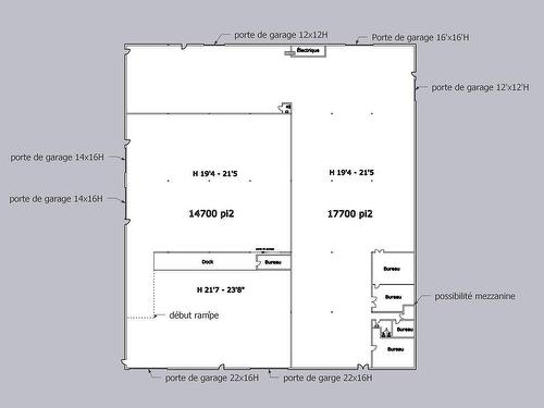 Drawing (sketch) - 8445 Boul. Parent, Trois-Rivières, QC - Other