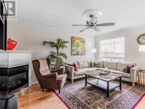 60 Dwellers Road, Brampton, ON - Indoor Photo Showing Living Room With Fireplace