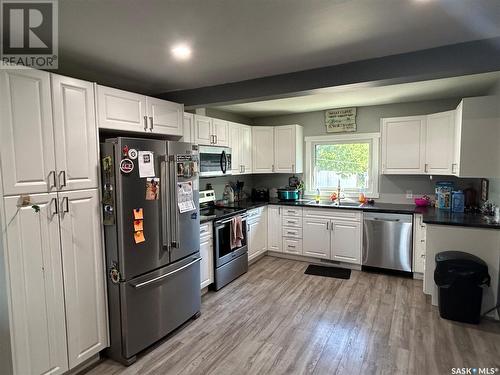 3 Coteau Avenue, Halbrite, SK - Indoor Photo Showing Kitchen With Double Sink