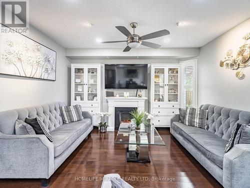 78 Sandyshores Drive, Brampton, ON - Indoor Photo Showing Living Room With Fireplace