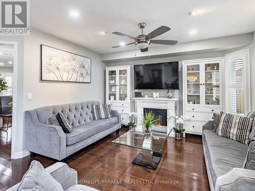 78 Sandyshores Drive, Brampton, ON - Indoor Photo Showing Living Room With Fireplace