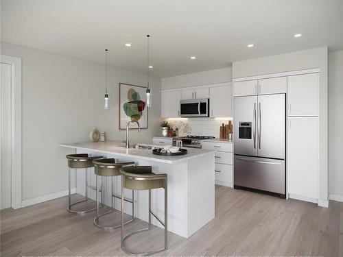 404-918 Jenkins Ave, Langford, BC - Indoor Photo Showing Kitchen With Upgraded Kitchen