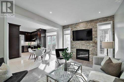 1251 Laurier Avenue, Milton (Clarke), ON - Indoor Photo Showing Living Room With Fireplace