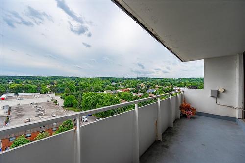 Enjoy Escarpment & Sunset views to the north west from the spacious balcony. - 2055 Upper Middle Road|Unit #1008, Burlington, ON - Outdoor With Balcony With View With Exterior