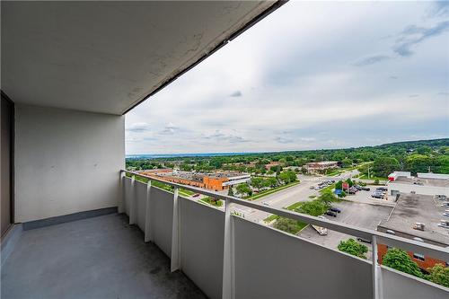 South views of Burlington and Lake Ontario in the distance. - 2055 Upper Middle Road|Unit #1008, Burlington, ON - Outdoor With Balcony With View With Exterior