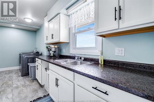 1910 County Road 8, Wheatley, ON - Indoor Photo Showing Kitchen With Double Sink