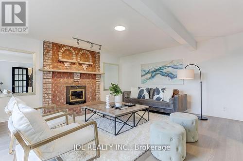 49 Druan Drive, Kawartha Lakes, ON - Indoor Photo Showing Living Room With Fireplace