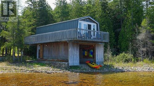 422 Dorcas Bay Road, Tobermory, ON - Outdoor With Body Of Water With Deck Patio Veranda