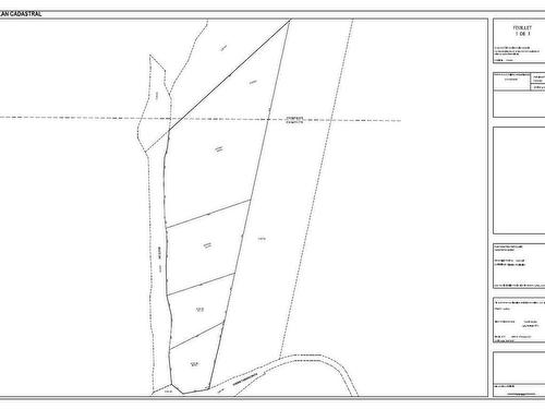 Plan (croquis) - Route 329, Mille-Isles, QC 