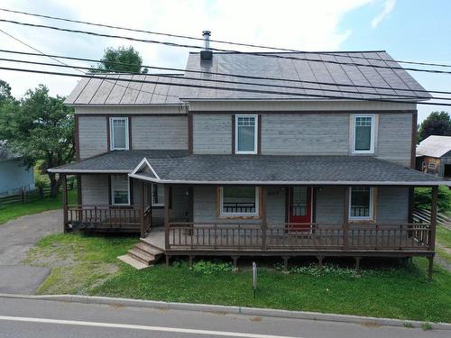 Aerial photo - 459 Rue Principale, Saint-Germain-De-Kamouraska, QC - Outdoor With Deck Patio Veranda With Facade