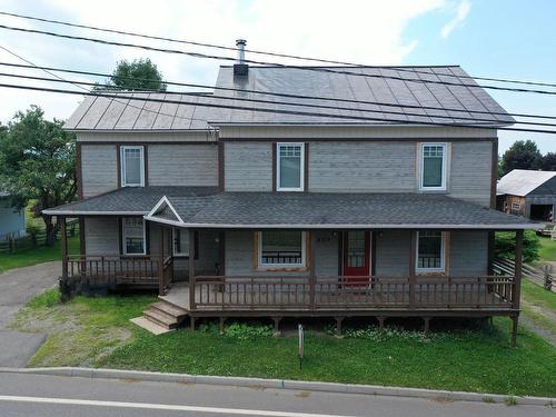 Aerial photo - 459 Rue Principale, Saint-Germain-De-Kamouraska, QC - Outdoor With Deck Patio Veranda With Facade