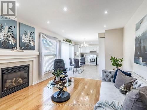 13 Teston Street, Brampton, ON - Indoor Photo Showing Living Room With Fireplace