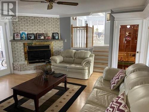 25 Road To The Isles Other, Summerford, NL - Indoor Photo Showing Living Room With Fireplace