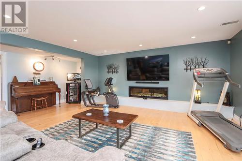 439 Kirkwood Drive, Sudbury, ON - Indoor Photo Showing Living Room With Fireplace